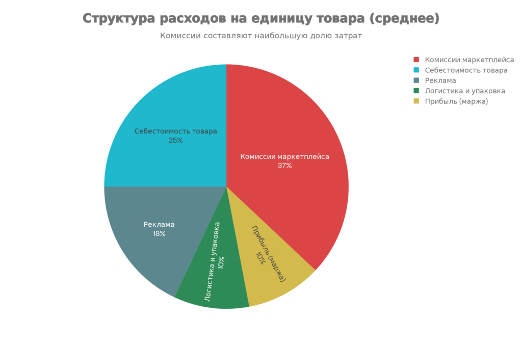 Структура расходов и маржинальность товаров