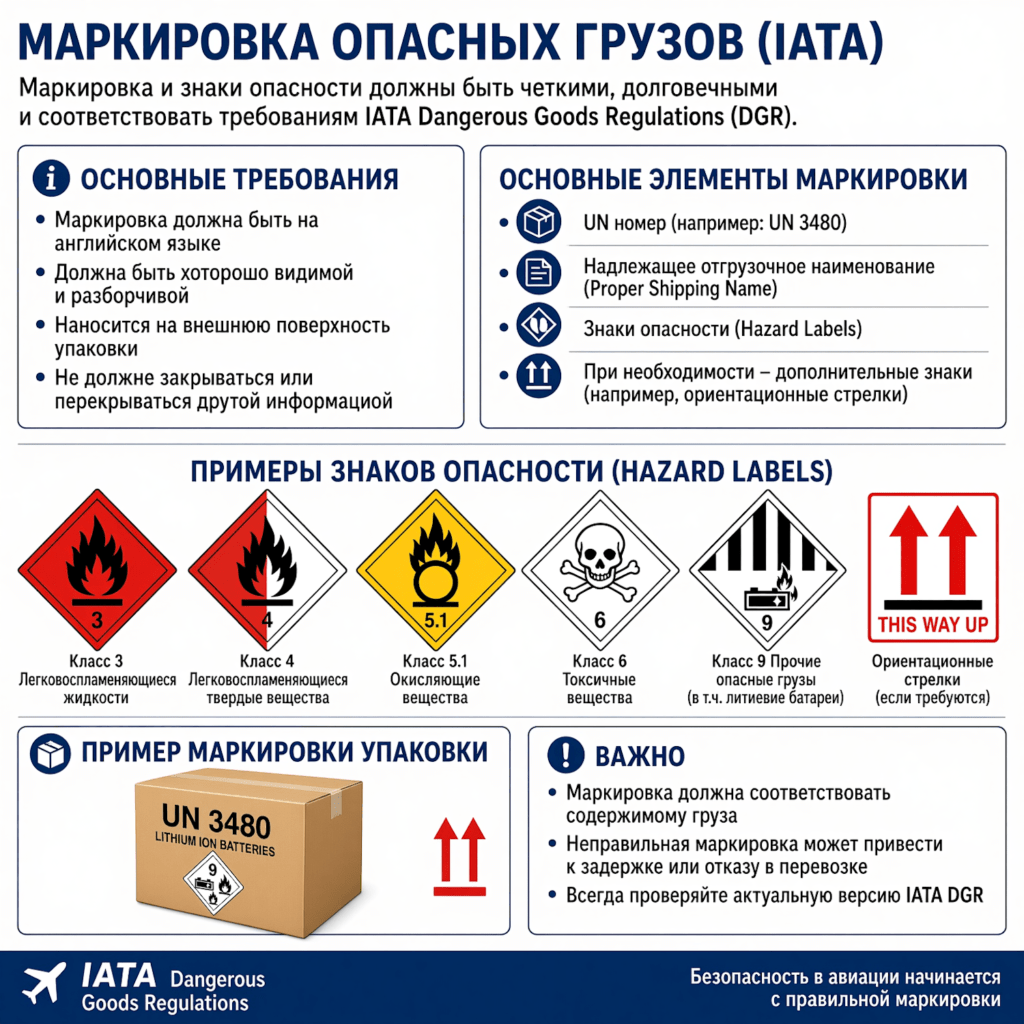 Маркировка опасных грузов (IATA)