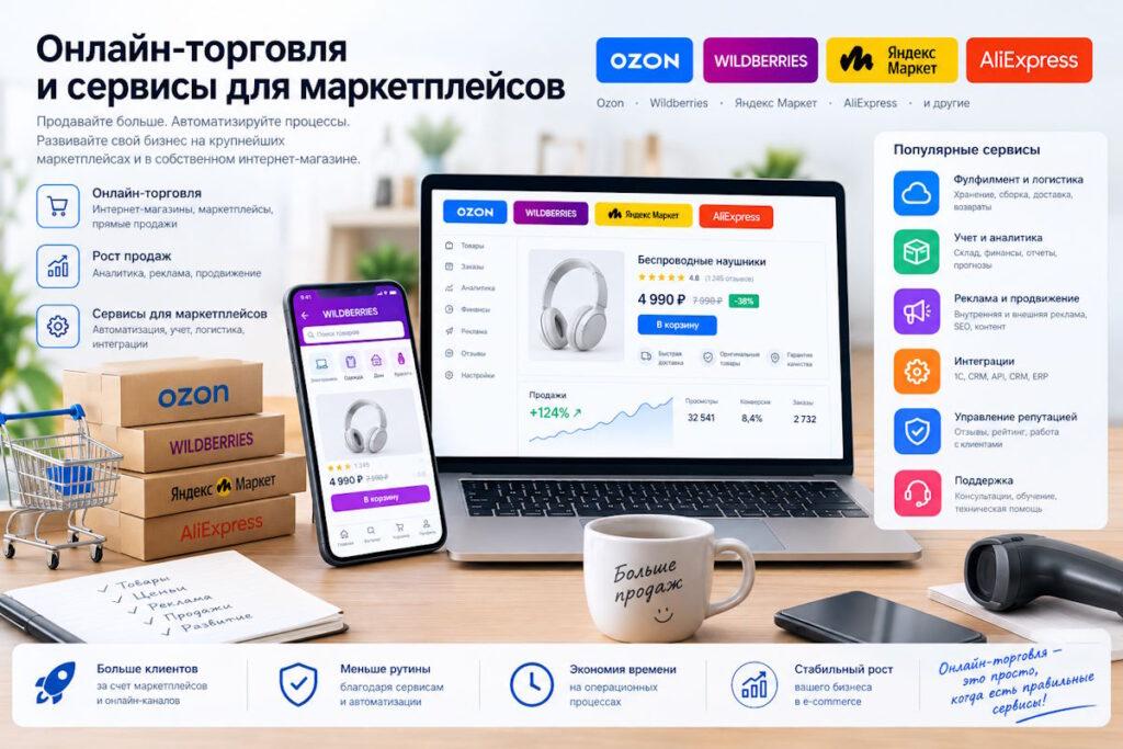 Онлайн‑торговля и сервисы для маркетплейсов