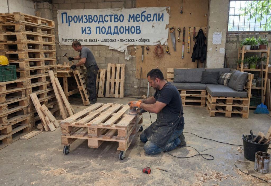 Бизнес по производству мебели из поддонов