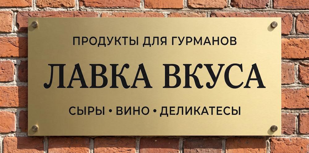 Плоская вывеска 1 000 × 500 мм