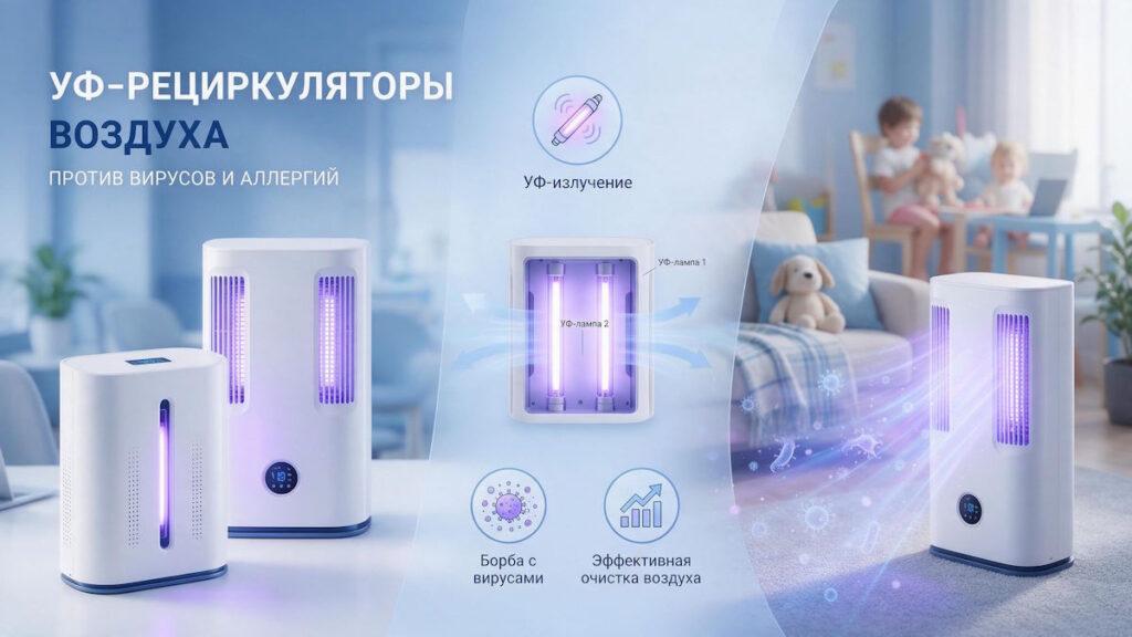 Эффективность УФ‑рециркуляторов и систем против аллергии и астмы