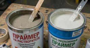 Битумный праймер на растворителе или водно-эмульсионный